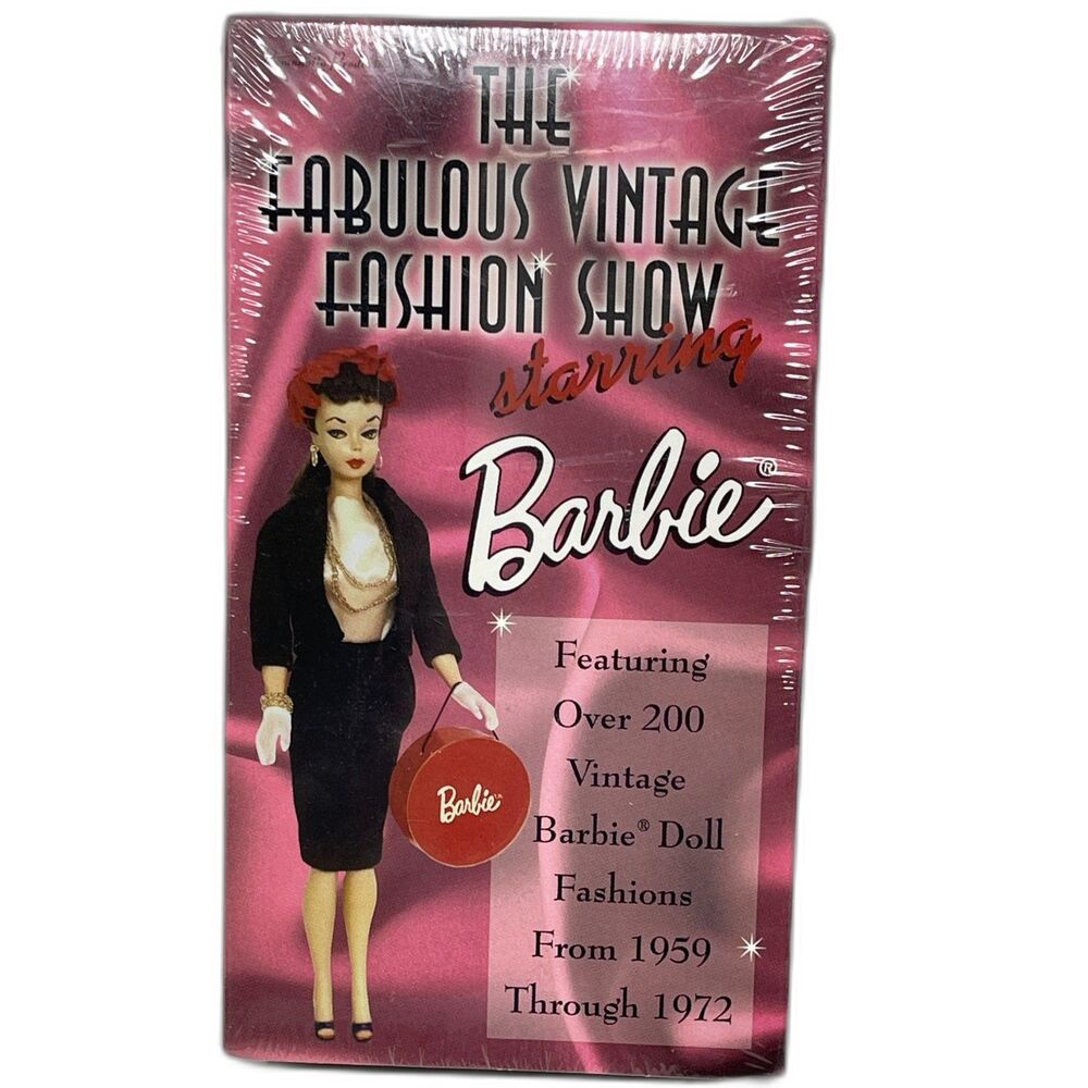 FACTORY SEALED~VHS~1959-1972~Fabulous Vintage Fashion Show Starring Barbie~Doll!